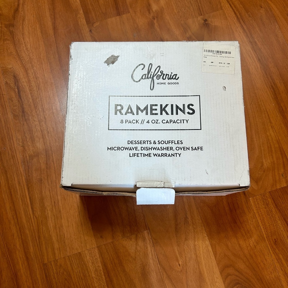 White Bakeware Ramekins for Kitchen